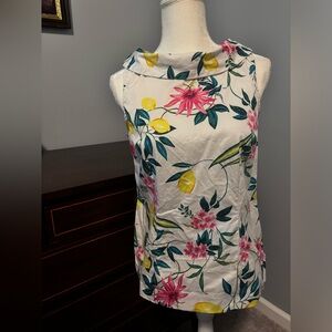RSVP By Talbots Elegant Lemon Blouse Top Audrey Shell Size 6 NWT